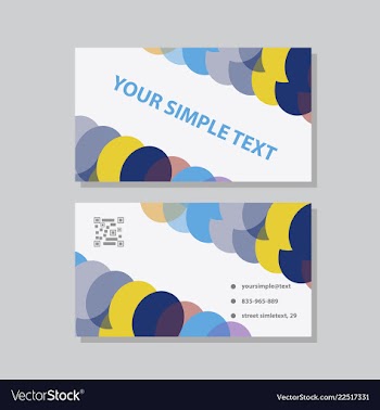 Abstract creative business cards vector image