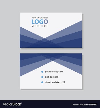 Abstract creative business cards vector image