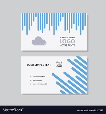 Abstract creative business cards vector image