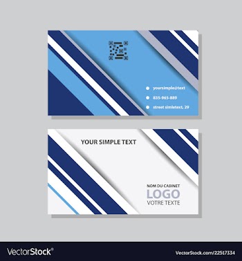 Abstract creative business cards vector image