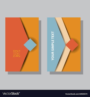 Abstract creative business cards vector image