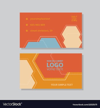 Abstract creative business cards vector image