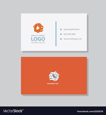 Abstract creative business cards vector image