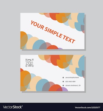 Abstract creative business cards vector image
