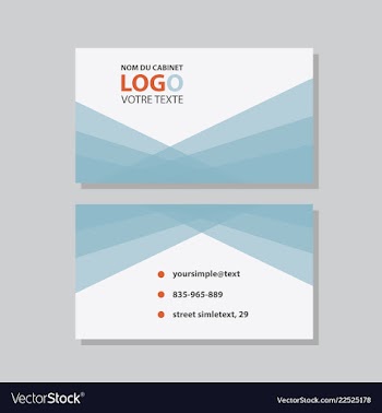 Abstract creative business cards vector image