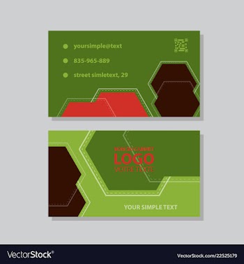 Abstract creative business cards vector image