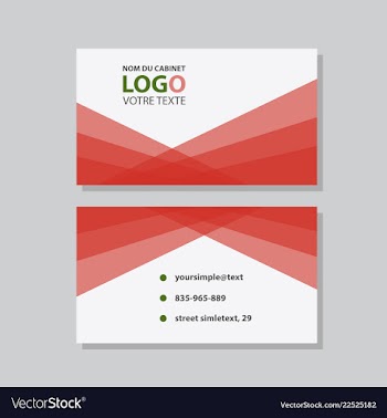 Abstract creative business cards vector image