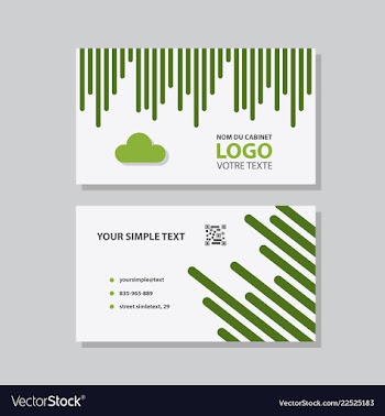 Abstract creative business cards vector image