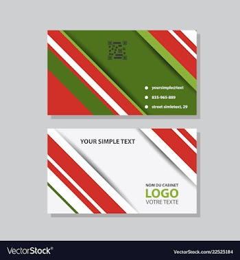 Abstract creative business cards vector image