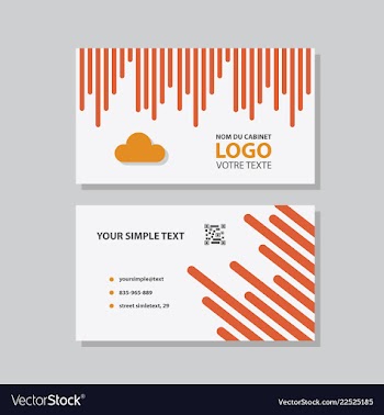 Abstract creative business cards vector image