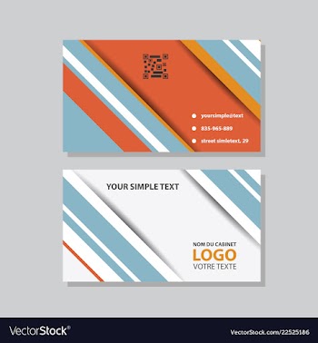 Abstract creative business cards vector image