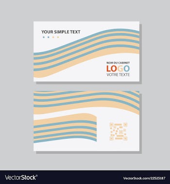 Abstract creative business cards vector image
