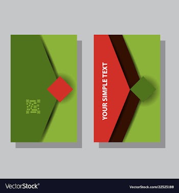 Abstract creative business cards vector image