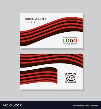 Abstract creative business cards vector image