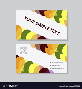 Abstract creative business cards vector image