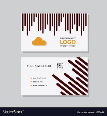 Abstract creative business cards vector image