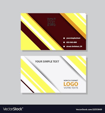 Abstract creative business cards vector image