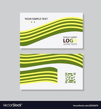 Abstract creative business cards vector image