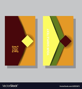 Abstract creative business cards vector image