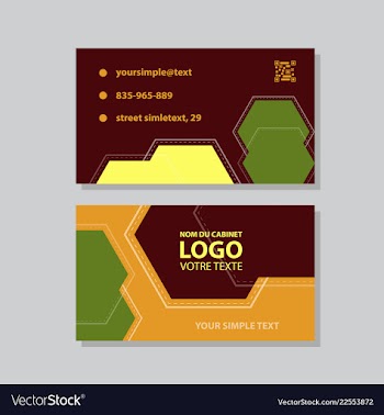 Abstract creative business cards vector image