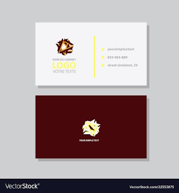 Abstract creative business cards vector image