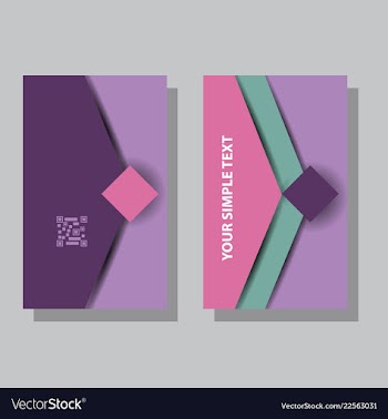 Abstract creative business cards vector image