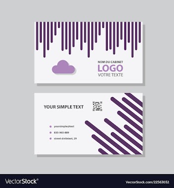 Abstract creative business cards vector image