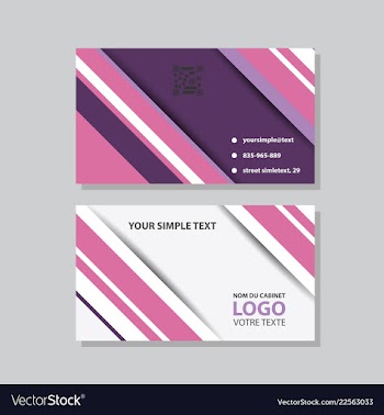 Abstract creative business cards vector image