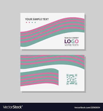 Abstract creative business cards vector image