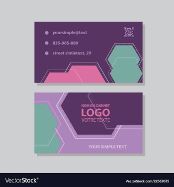 Abstract creative business cards vector image