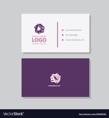Abstract creative business cards vector image