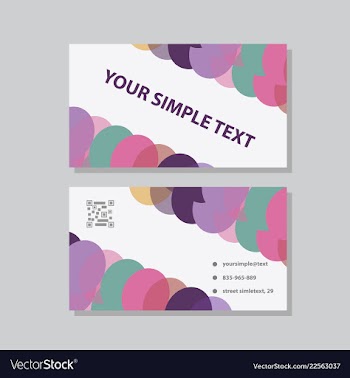 Abstract creative business cards vector image