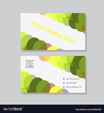 Abstract creative business cards vector image