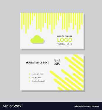 Abstract creative business cards vector image