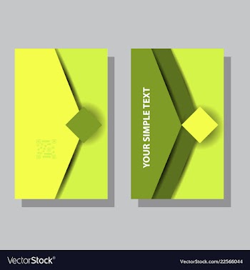 Abstract creative business cards vector image