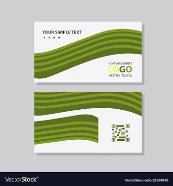 Abstract creative business cards vector image