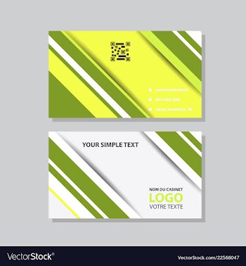Abstract creative business cards vector image