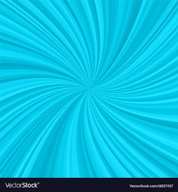 Abstract cyan spiral rays background vector image