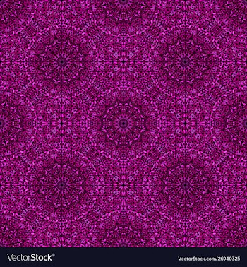 Abstract deep pink oriental mandala pattern vector image