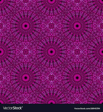 Abstract deep pink oriental mandala pattern vector image