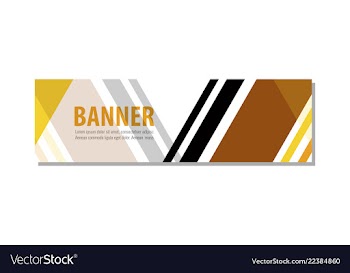 Abstract design banner template vector image