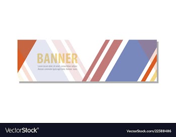 Abstract design banner template vector image