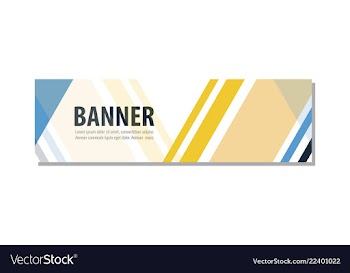 Abstract design banner template vector image
