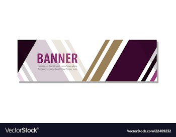 Abstract design banner template vector image
