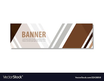 Abstract design banner template vector image