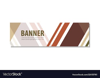 Abstract design banner template vector image