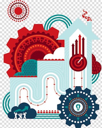 Abstract design elements of life transparent background PNG clipart