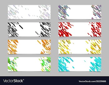 Abstract diagonal rounded stripe pattern banner vector image