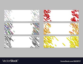 Abstract diagonal rounded stripe pattern banner vector image