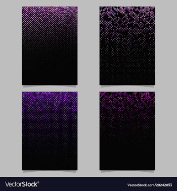 Abstract diagonal square mosaic pattern poster vector image